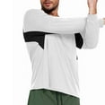 thumbnail image 5 of Paiwinds Men's Quick-Dry Workout Shirt, Breathable Long Sleeve Athletic Top with Color Block Design and Cuffed Sleeves, Moisture Wicking Performance Sportswear, 5 of 5