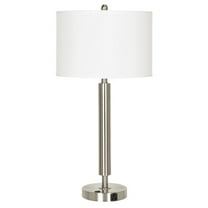 Cal Lighting Metal Table Lamp in Brushed Steel
