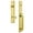 Lifetime Brass, variant on Grandeur 849889 Carre Solid Brass Rose Left Handed Dummy Full Plate "D" Grip Handleset -