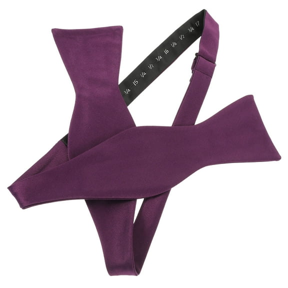 Topbathy Men Classic Purple Bow Tie Wedding and Business Use Durable Polyester Fabric