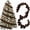 Brown, variant on Satmonnus Burgundy Velvet Ball Christmas Garland Set of 2, 6FT Flocked Shatterproof Holiday Ornament Cluster Garland for Christmas Tree Mantel Staircase Party Decor