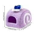 thumbnail image 2 of Plush Hamster House Small Animal Cage Small Pet Nest Pet Toy Hiding House Cute Desserts Cake Plush Hamster Bed for Rat, 2 of 7