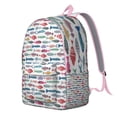 thumbnail image 2 of Waterproof School Backpack with Tropical Fish & Beach Coral Design, Lightweight Durable Marine Life Bookbag for Teens, Ideal for School, Travel, and Seaside Adventures, 2 of 5