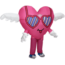 Inflatable Heart Mascot Costume for Adults Funny Love Character Cosplay Outfit Valentine's Day