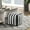 Black White, variant on Modern Square Pouf In , Non-slip, 300lbs Weight Limit, And Black Stripe + , Upholstery, Capacity