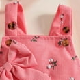 thumbnail image 5 of CAICJ98 Newborn Baby Girl Clothes Summer Outfits Short Sleeve Ruffle Romper Top Infant Skirt Set Little Girl Overall Dress (Watermelon Red,6-9 Months), 5 of 7
