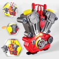 thumbnail image 2 of Children Toys Motorcycle Engine Overhaul Play Set With Light Sound DIY Assembly Mechanic Kit Kids Educational Toy Gifts, 2 of 5