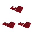 thumbnail image 4 of Advancent Textura de poliéster y alfombra de chenilla de fuerte absorción de agua para baño y dormitorio alfombra vino rojo 50*80 + 50*50 Type1 NO1, 4 of 6
