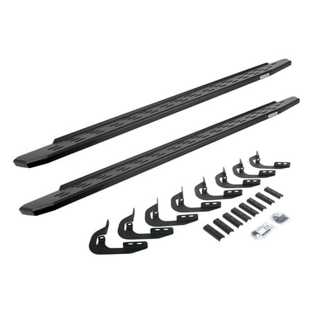Go Rhino 69604787PC RB30 Running Boards with Mounting Bracket Kit For 14-19 Silverado 3500 HD, Sierra 2500 HD, Silverado 1500, Silverado 2500 HD, Sierra 1500, Sierra 3500 HD (Crew Cab Pickup)