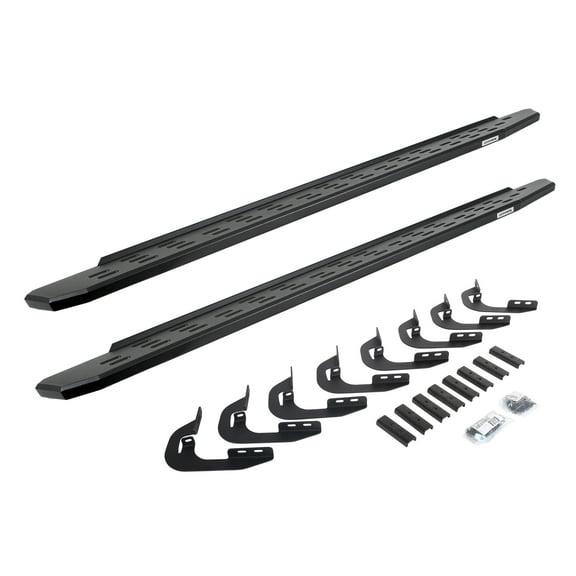 Go Rhino 69604787PC RB30 Running Boards with Mounting Bracket Kit For 14-19 Silverado 3500 HD, Sierra 2500 HD, Silverado 1500, Silverado 2500 HD, Sierra 1500, Sierra 3500 HD (Crew Cab Pickup)
