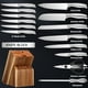 thumbnail image 3 of 1 Juego de cuchillos, Juego de cuchillos de acero inoxidable, Juego de cuchillos de cocina, Juego de cuchillos de 15 piezas para cocina con bloque, 3 of 7