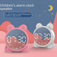 thumbnail image 2 of Reloj con altavoz Bluetooth, altavoz con espejo, minitarjeta de regalo, despertador, tarjeta y altavoz, 2 of 5
