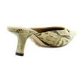 thumbnail image 5 of Sam Edelman Women's Brynne Kitten Heel Mule Tan Python Embossed Leather 6M, 5 of 8