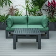 thumbnail image 2 of LeisureMod Chelsea Outdoor Patio Sectional Loveseat Sofa and Coffee Table Set, 2 of 8