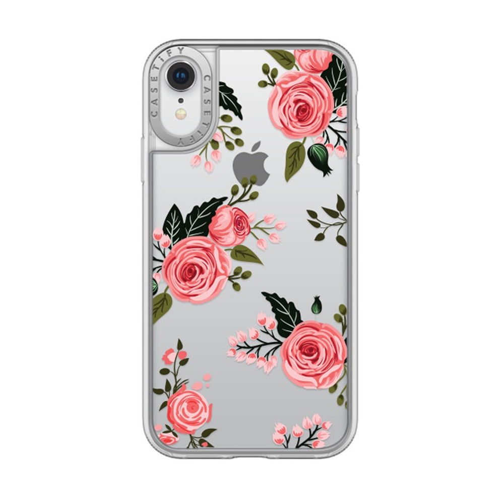 Casetify Durable Hardshell Grip Case For Apple Iphone Xr Pink Floral