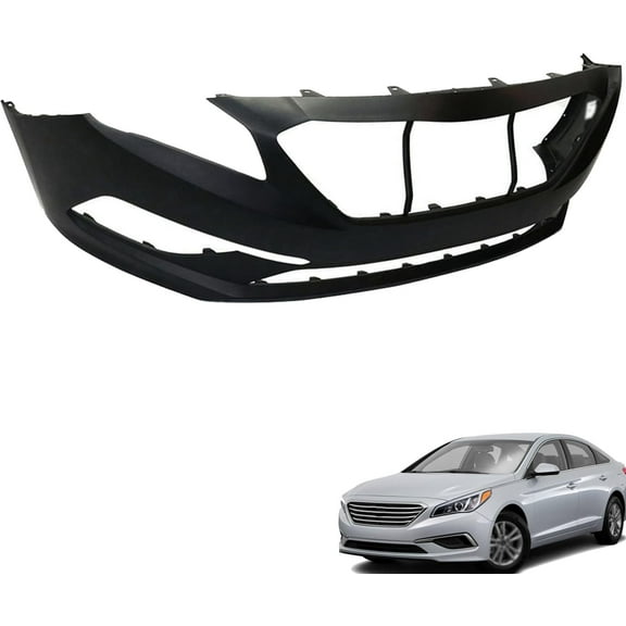 OTTULUR Front Bumper Cover Plastic Primered Replacement for 2015-2017 Sonata 2.4L
