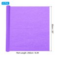 thumbnail image 2 of Unique Bargains 8.2ft Crepe Paper Roll, 2 Roll 20' Width Paper Streamer Sheet for Craft Flower Making Decoration, Light Purple, 2 of 4