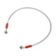 thumbnail image 1 of 70cm 27.56 "10mm ID Motocicleta Línea de freno hidráulico Tubo de manguera de aceite 28 ° 0 ° Cable trenzado de acero inoxidable para ATV Motocross Sport Bikes Silver Tone, 1 of 1