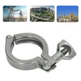 thumbnail image 3 of 304 Stainless Steel Triple Clamp with Wing Nut, Secure Connection for Hose Pipe, 3 of 7