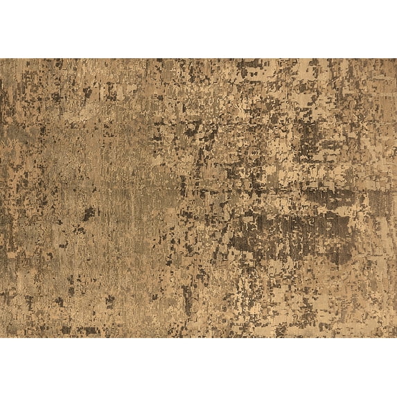 Ahgly Company Indoor Rectangle Oriental Brown Industrial Area Rugs, 4' x 6'