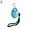 light blue, variant on ABS Personal Security Alarm with Keychain Multiple Colors 1 Piece