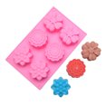 thumbnail image 3 of Bandeja De Molde De Pastel De Silicona Para Jabón De Muffin De Chocolate Con Pudín De Pan De Torta, Moldes Hechos A Mano Con Cubitos De 3D De 6 Sunnimix Molde de pastel de silicona, 3 of 8