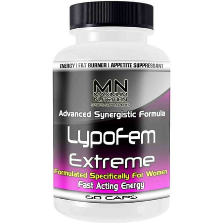 Maximum Nutrition LypoFem poids extrême Complexe de perte pour les femmes supplément alimentaire, 60 count