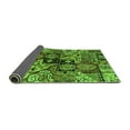 thumbnail image 2 of Ahgly Company Indoor Rectangle Abstract Green Modern Area Rugs, 2' x 5', 2 of 4
