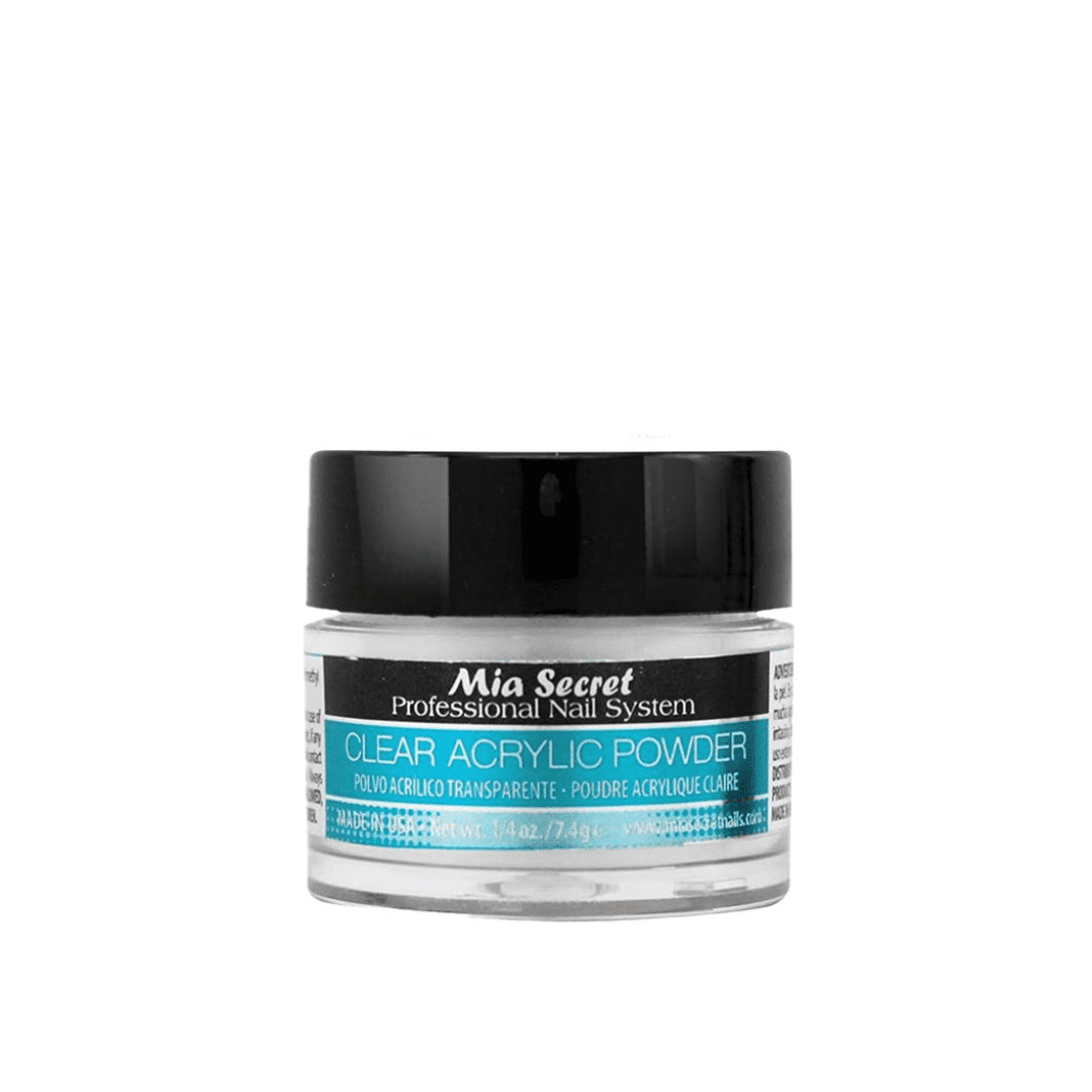Mia Secret - Liquid Monomer 2oz & Acrylic Powder (Pink, Multibalance Natural Pink, Clear) 0.25oz each - Combo