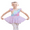 Leopard-Purple, variant on Cute Ballet Leotards for Girls, Soft Ruffle Short Sleeve Leotard for Girls Dance with Dance Skirt, HotPink 10-11 T