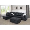 thumbnail image 5 of DAE Left Facing Sectional Sofa, L-Shape Faux Leather Sectional Sofa Couch Set for Living Room Furniture, 5 of 9