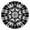 Black White Tie, variant on Black White Tie Dye Mandala Pattern Round Fitted Tablecloth with Elastic Edge,Dining Table Cover Waterproof,Outdoor Round Tablecloth for Camping,Dining,Indoor and Outdoor