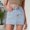Light Blue, variant on Dpytoraw Women’s Bodycon Denim Short Mini Skirts High Waist Casual Washed Stretchy Jean Skirts With Pockets Denim Pencil Skirt Blue