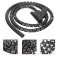 thumbnail image 2 of Spiral Winding Cable Management Pipe Flexible Wire Wrap Line Coiled Tube, 2 of 8