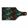 thumbnail image 1 of Bones Cutting Board, Day of the Dead Inspired Ornamental Skulls, Decorative Tempered Glass Cutting and Serving Board, in 3 Sizes, by Ambesonne, 1 of 2