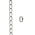 thumbnail image 2 of Aspen Creative 21107-51, 20 Feet Heavy Duty Chain & Quick Link Connector in Antique Brass, 11 Gauge, 2 of 5
