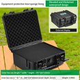 thumbnail image 1 of Waterproof and Dropproof Instrument Toolbox Portable Hard Carry Case Bag Impact Resistant Tool Case with Sponge Safety Protector A2sponge, 1 of 6