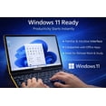 thumbnail image 6 of T & C Portable 11 "Inch YOGA360 2-in-1 Touch Screen Windows 11 Laptop Computer powered by INTEL N100, 8GB RAM +128GB ROM, Facial Recognition, Backlit Keyboard, HD Camera, Wi-Fi, HDMI - YELLOW, 6 of 10