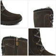 thumbnail image 5 of Comfy Moda Women's Waterproof Tall Winter Snow Boots Warsaw, Brown, Size 7, 5 of 6