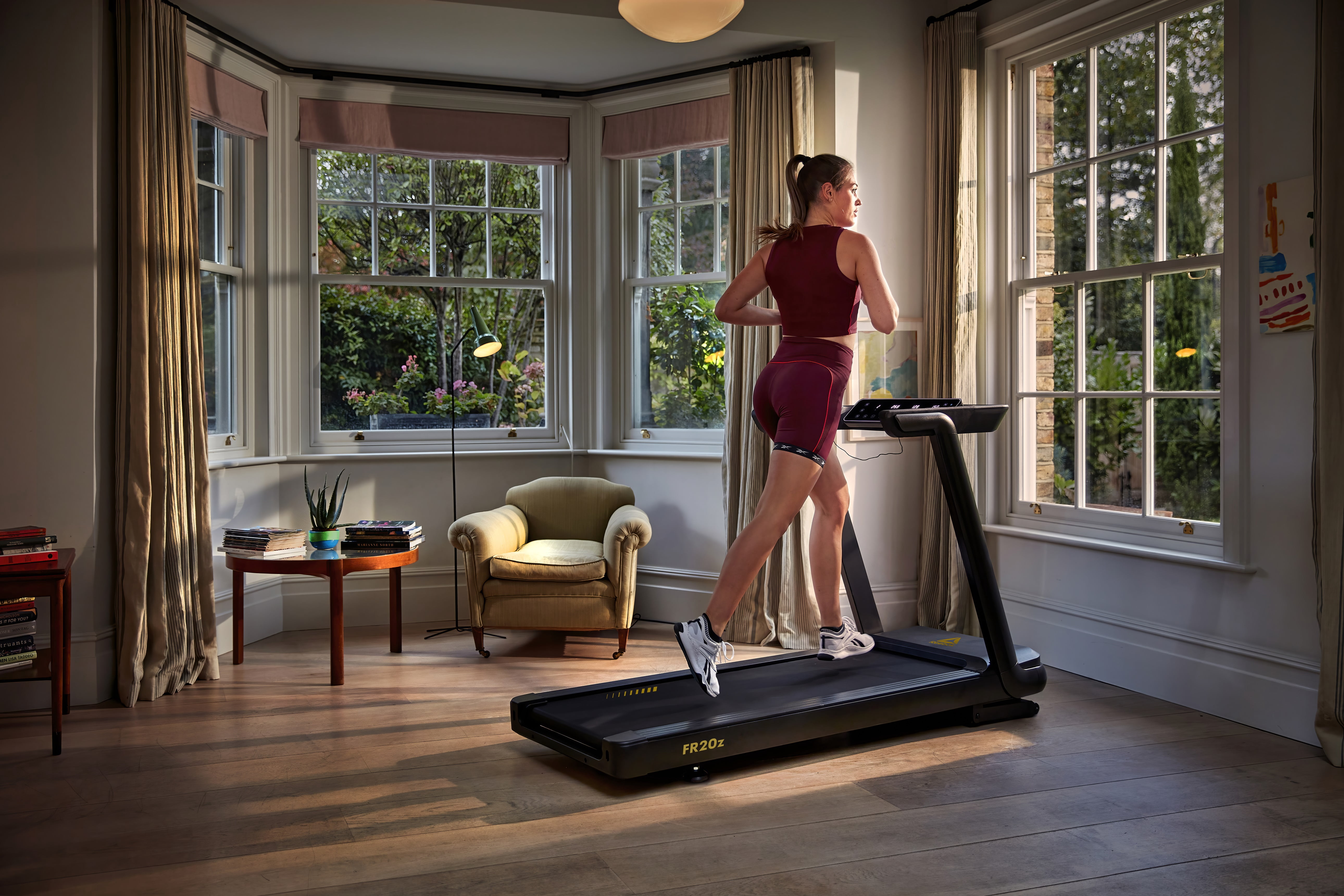Reebok FR20z Floatride Treadmill - Black with Incline, Bluetooth, Walking or Running, 2.25 HP, 11.2 MPH