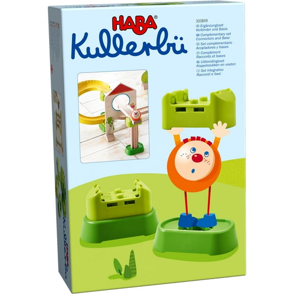 HABA Ball Run Expansion Set, Kullerbu Connectors and Base Building Set