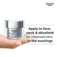 thumbnail image 3 of Eucerin Anti Wrinkle Night Care Hyaluronic Acid Face Cream, All Skin Types, 3 of 9