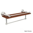 thumbnail image 5 of Waverly Place Collection IPE Ironwood Shelf with Gallery Rail and Towel Bar - Antique Pewter / 16 Inch, 5 of 5