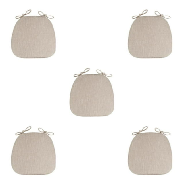 Guardoinrt Chair Cushion Pads Made With Polyester And Flax For Easy Cleaning And Durability Easy To Clean Chair Cushions Chair Pads beige 5Set