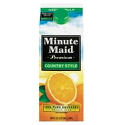 Minute Maid Premium: Country Style Medium Pulp Orange Juice, Half Gallon