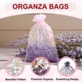 thumbnail image 3 of Bolsas de Organza Uxcell, Bolsas de Malla Transparente con Corazón de Flores, Bolsas de Regalo con Cierre, Paquete de Fiesta a Granel, Bolsas para Joyería Multicolor-Dorado 5" x 7", 3 of 6