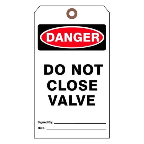 See All Industries Danger Tag,7 in H,4 in W,Cardstock,PK25 DTUF-G39