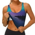 thumbnail image 4 of Lsque Night At Lake Aurora Printed Women'S Sports Bra, Compression, Moisture Wicking, High-Impact Sports Bra For Women,Supportive sports bra-XX-Large, 4 of 9