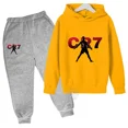 thumbnail image 3 of 2024 Ropa de fútbol para niños de primavera y otoño Idol CR7 2 sudaderas con capucha + trajes de pantalón Ropa deportiva informal para niños de 3 a 13 años, 3 of 5