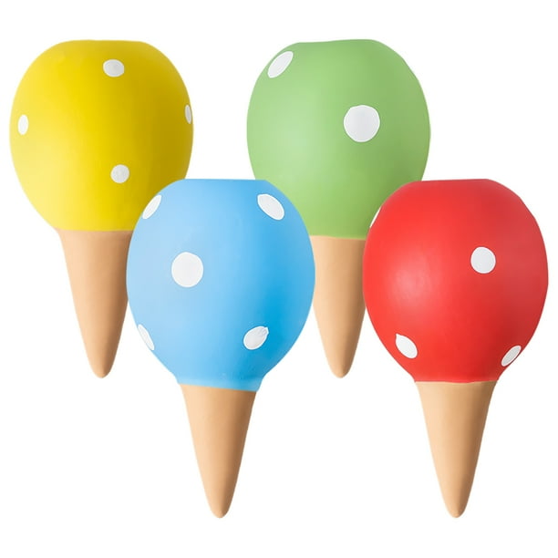 Dispositivos de riego automático de terracota, 4 piezas, pinchos de riego automático, dispositivo de inserción para macetas, gotero, accesorios automáticos para plantas de jardín